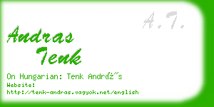 andras tenk business card